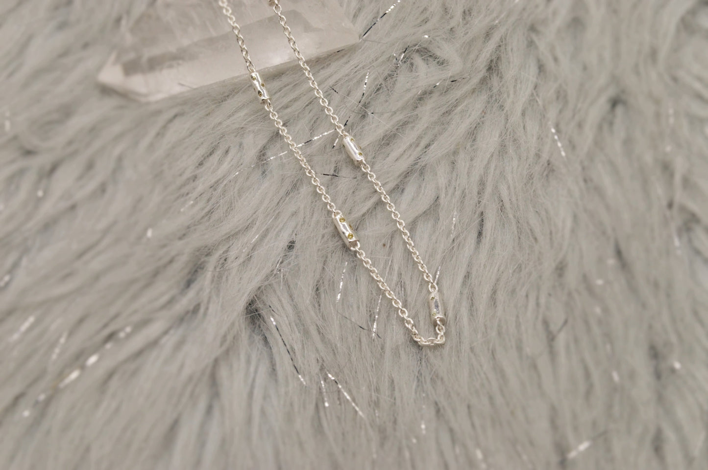 Peridot Silver Chain Necklace, August Birthstone, Dainty Necklace, Green Gemstone, Birthday Gifts For Her, Necklaces For Women