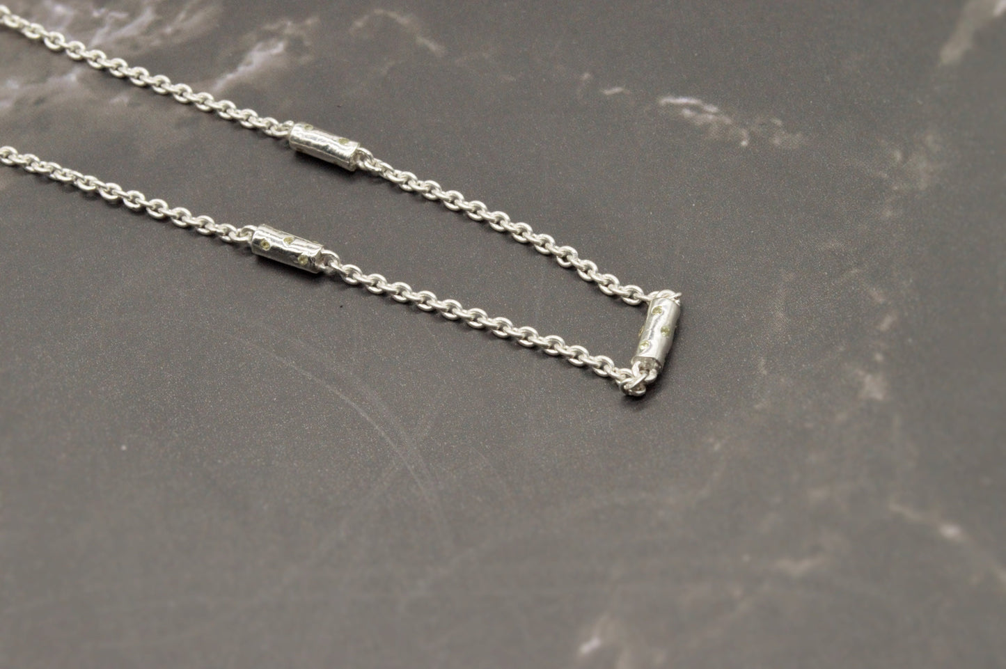 Peridot Silver Chain Necklace, August Birthstone, Dainty Necklace, Green Gemstone, Birthday Gifts For Her, Necklaces For Women