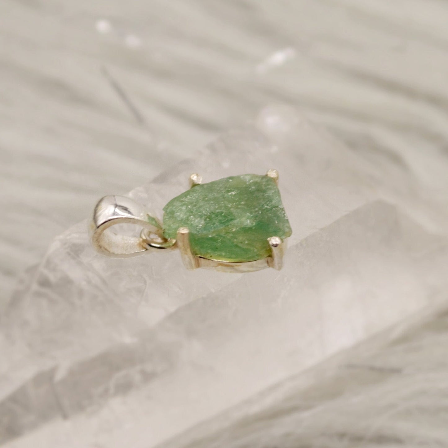 Raw Tourmaline Pendant, Pink, Green, Orange, Watermelon Tourmaline Necklace, Sterling Silver, October Birthstone, Tourmaline Jewelry