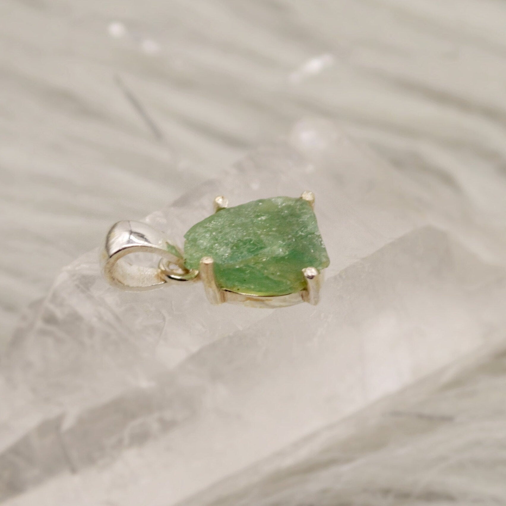 Raw Tourmaline Pendant, Pink, Green, Orange, Watermelon Tourmaline Necklace, Sterling Silver, October Birthstone, Tourmaline Jewelry