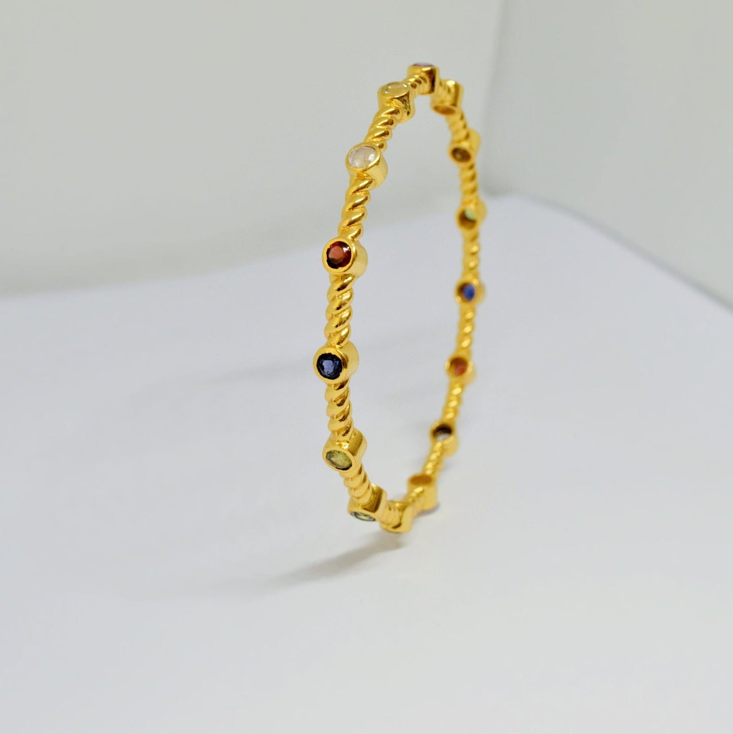 Amethyst, Topaz, Citrine Gold Bracelet, Dainty Birthstone Bangle Bracelet, Gemstone Bracelet, Bracelets For Women, Gifts For Her