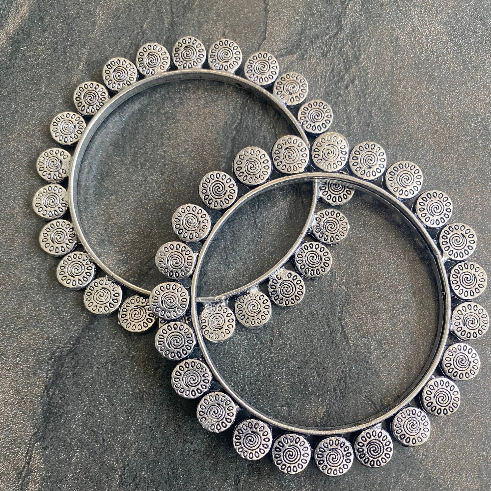 Oxidised Steel Bangle Bracelet For Women, Unique Bracelet, Kada Bangle, Gifts For Her, Indian Jewelry