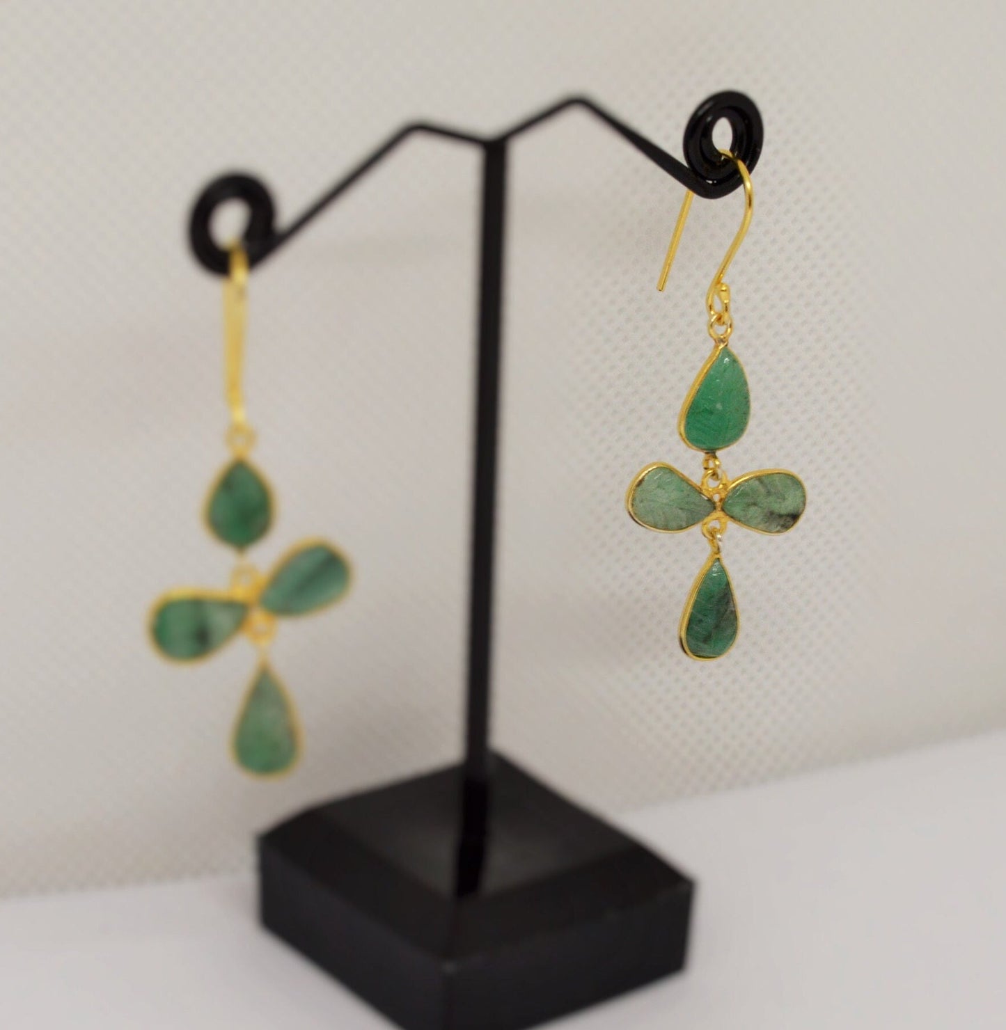 Emerald Earrings, Gold Earrings, Sterling Silver Earrings, May Birthstone, Green Earrings, Gifts For Her