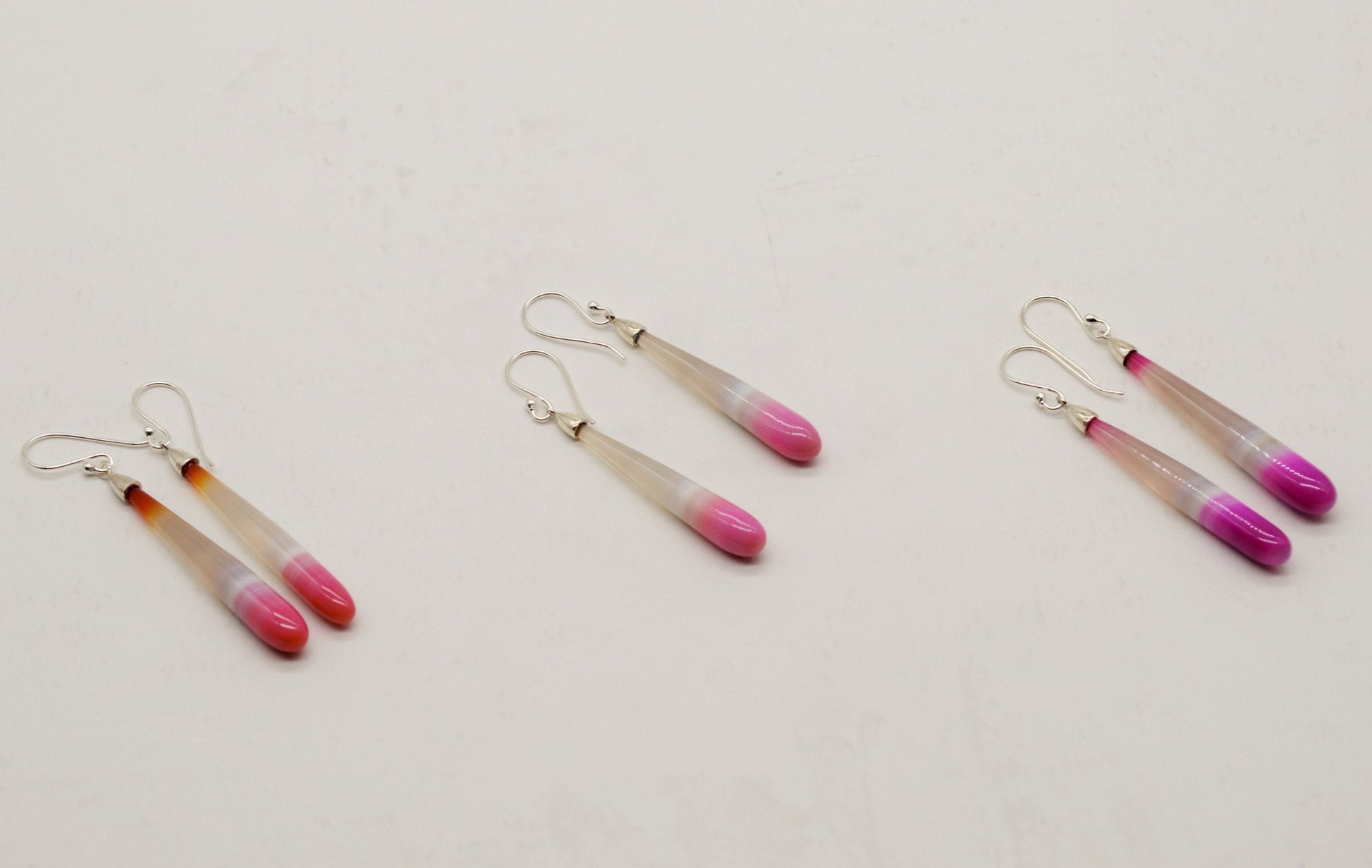 Chic Pink Chalcedony Drop Earrings, Sterling Silver Dangles, Chalcedony Jewelry, Unique Gemstone Earrings, Birthday Gift For Her