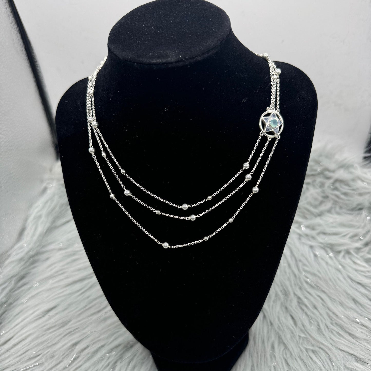Aqua Chalcedony, Opal Sterling Silver Necklace, Gold And Sterling Silver Gemstone Necklaces For Women