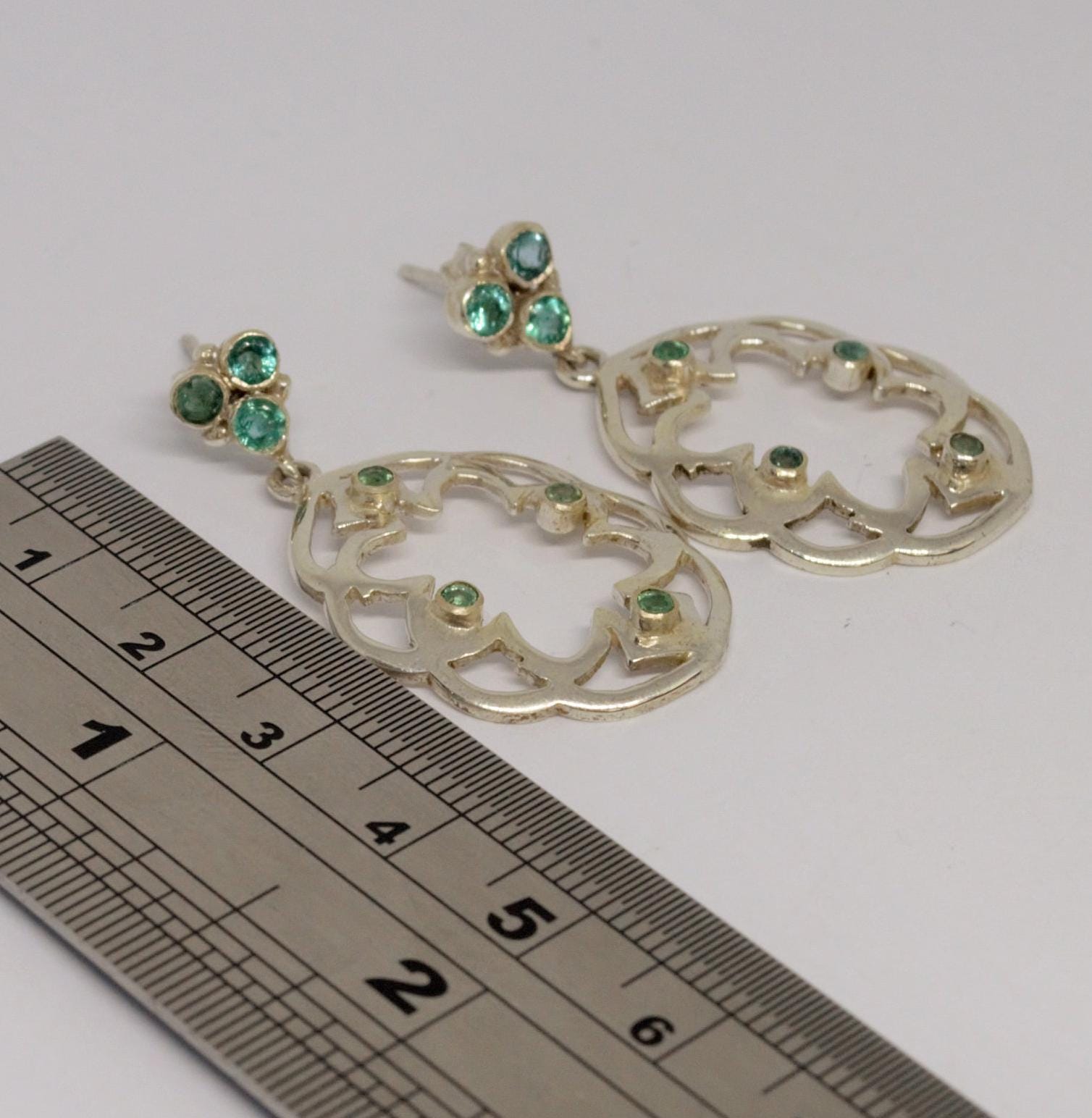 Emerald Earrings, May Birthstone Earrings, Jewelry Trends, Green Stone Earrings Dangle, Statement Earrings, Gifts For Her