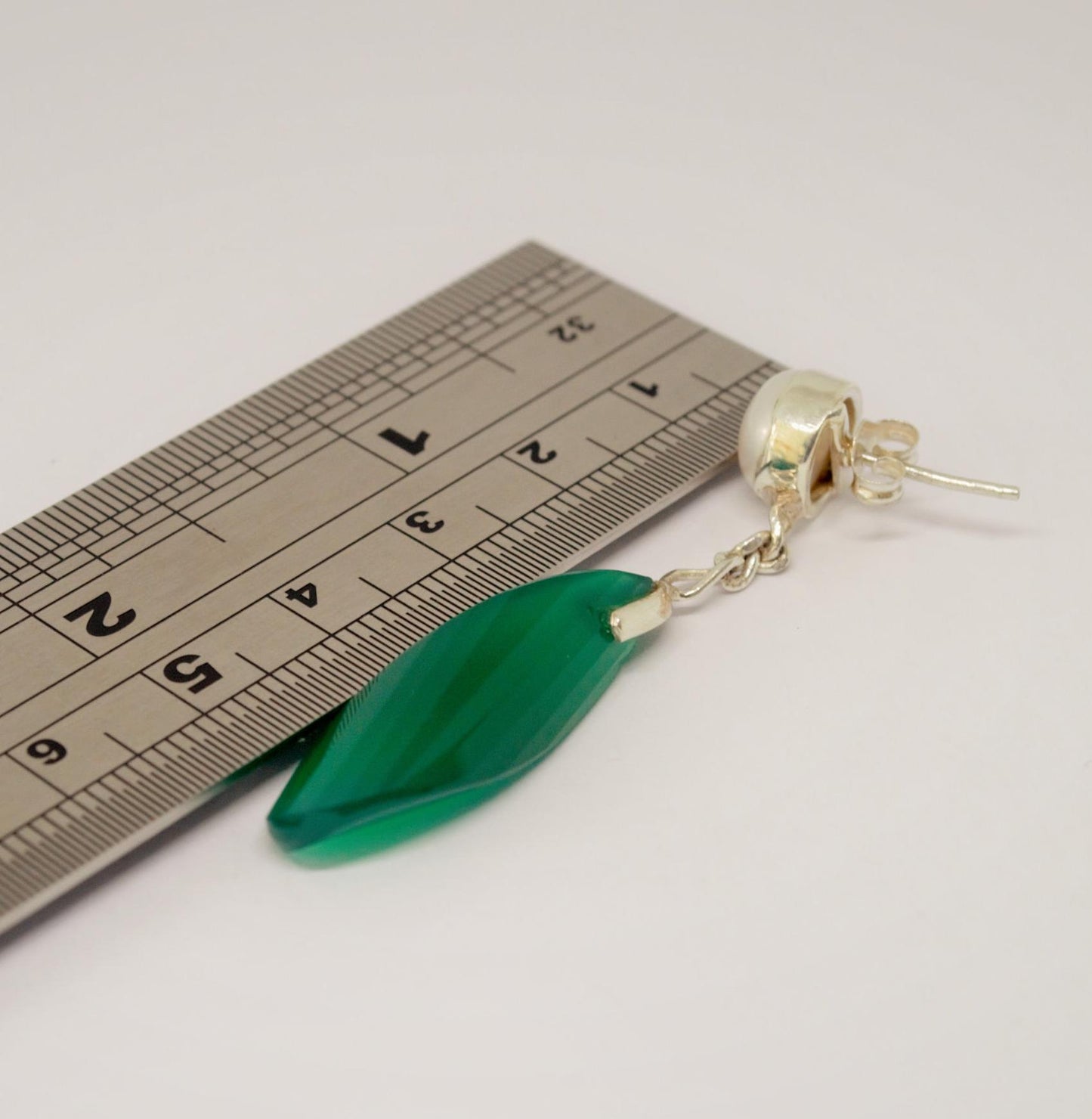 Green Onyx, Pearl Vintage Earrings, Sterling Silver Gemstone Earrings, June Birthstone Jewelry, Birthday Gifts For Her, Bridesmaid gifts