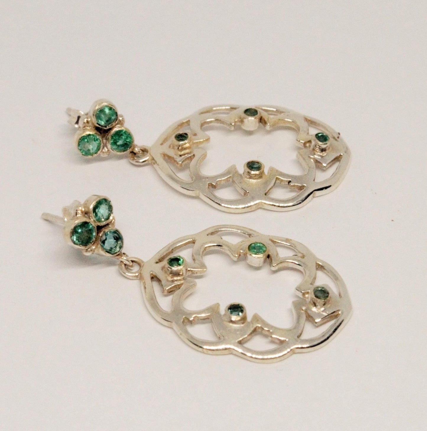 Emerald Earrings, May Birthstone Earrings, Jewelry Trends, Green Stone Earrings Dangle, Statement Earrings, Gifts For Her