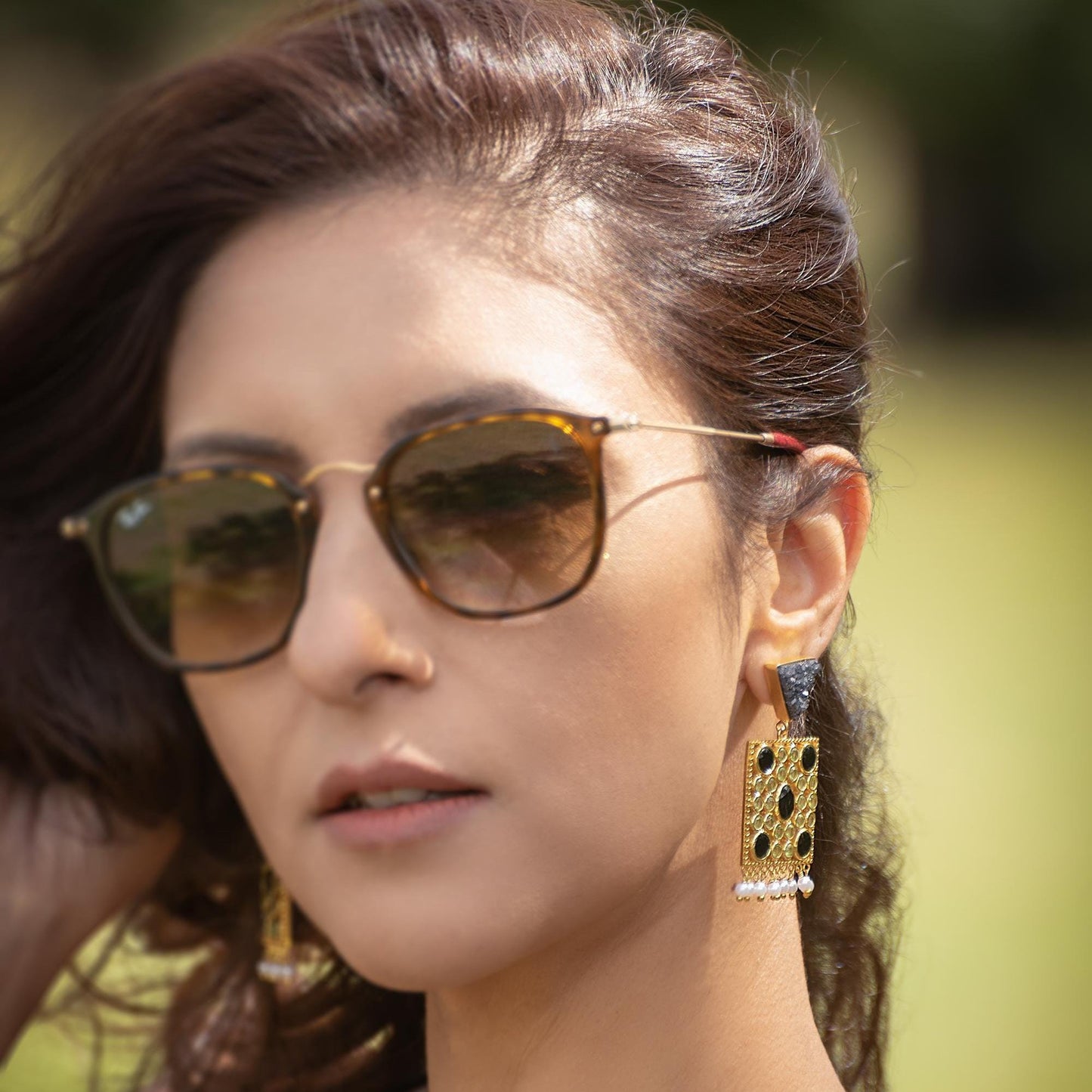Blue Agate, Lapis, Peridot Gold Earrings, Lapis Lazuli Earrings, August, December Birthstone, Unique Statement Earrings, Gift for Her
