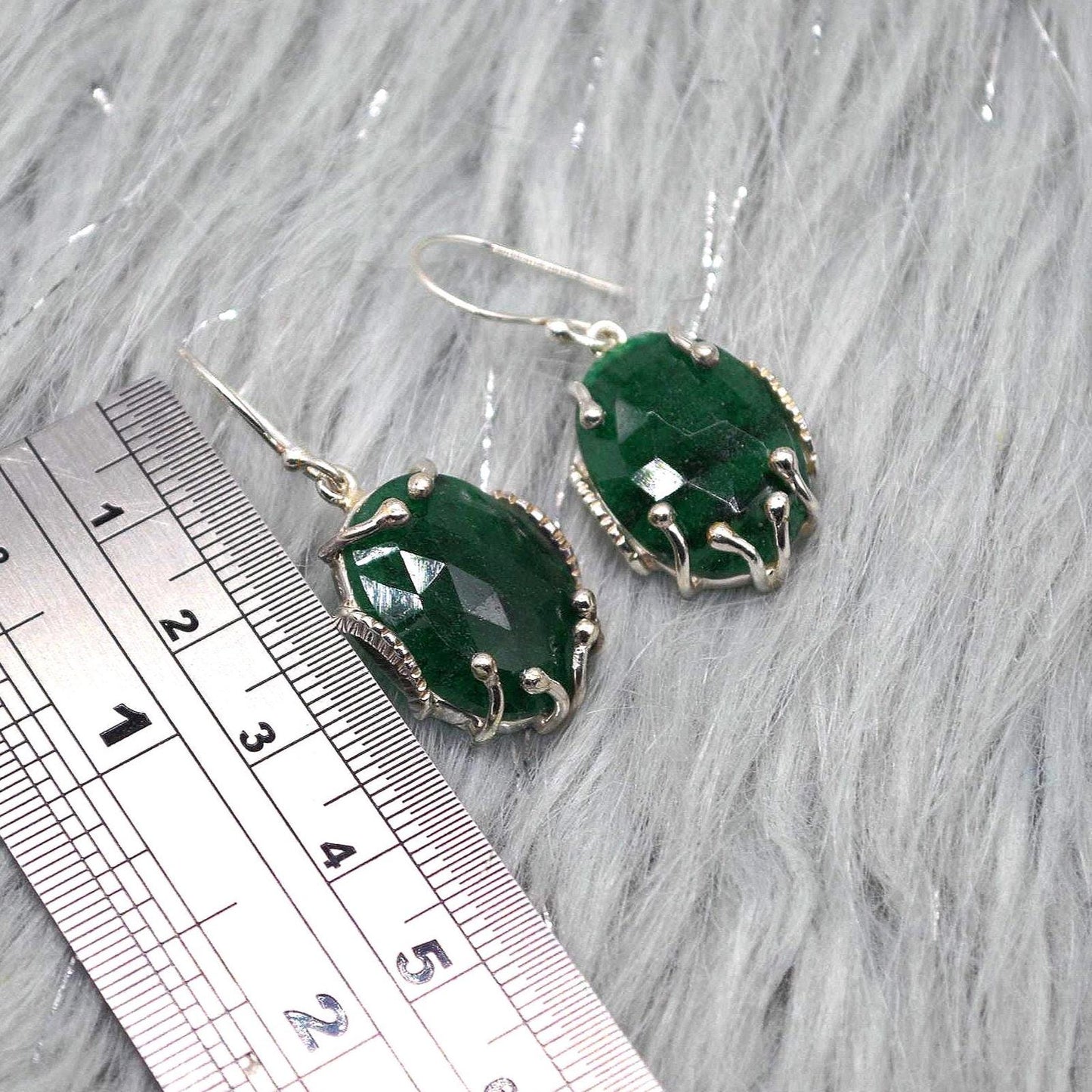 Green Aventurine Silver Earrings, Minimalist Green Drop Earrings, Aventurine Jewelry, Handmade Green Gemstone Earrings, Gifts For Her