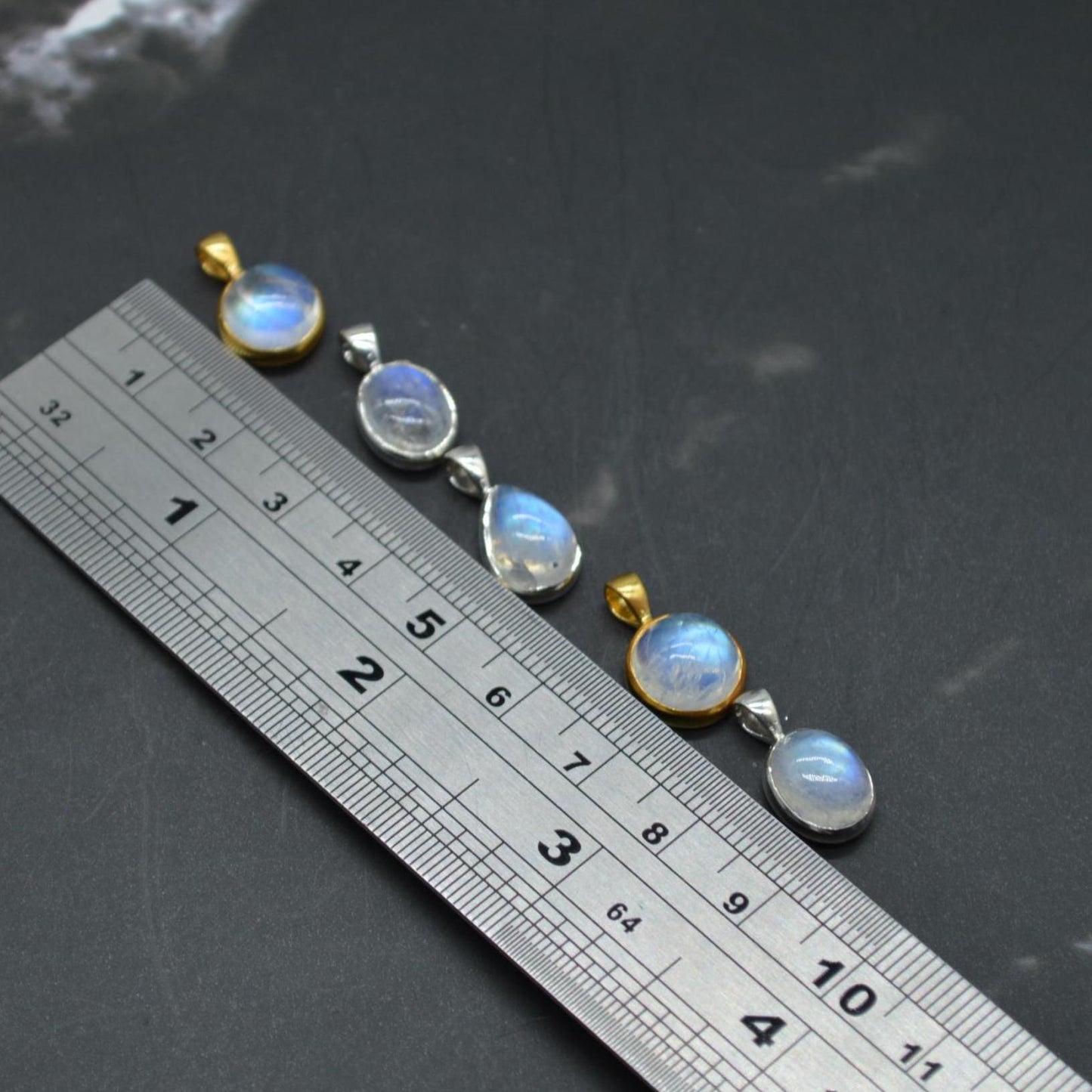 Moonstone Pendant: Sterling Silver, June Birthstone Necklace, White Gemstone Jewelry