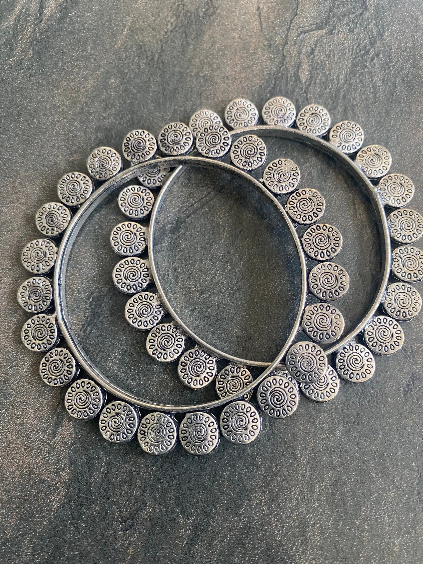 Oxidised Steel Bangle Bracelet For Women, Unique Bracelet, Kada Bangle, Gifts For Her, Indian Jewelry