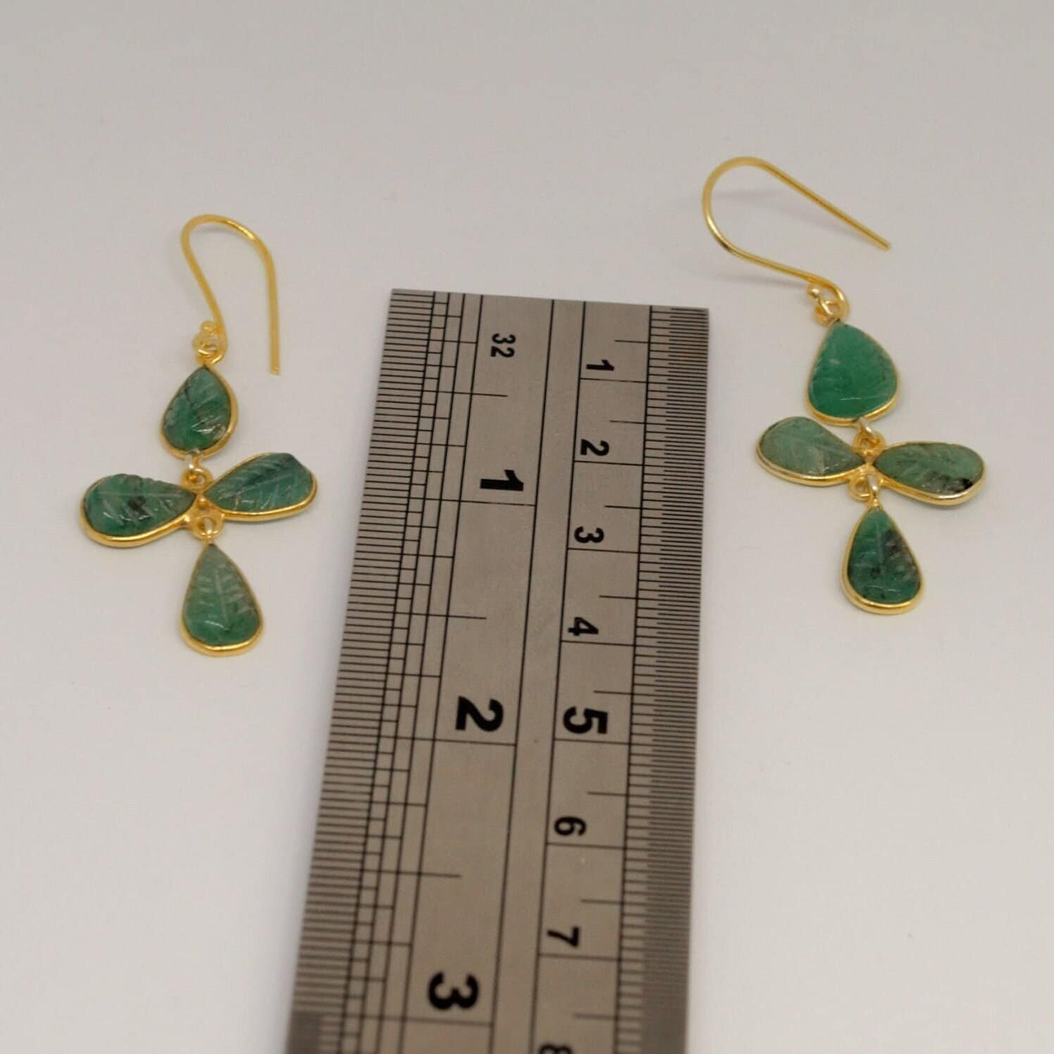 Emerald Earrings, Gold Earrings, Sterling Silver Earrings, May Birthstone, Green Earrings, Gifts For Her