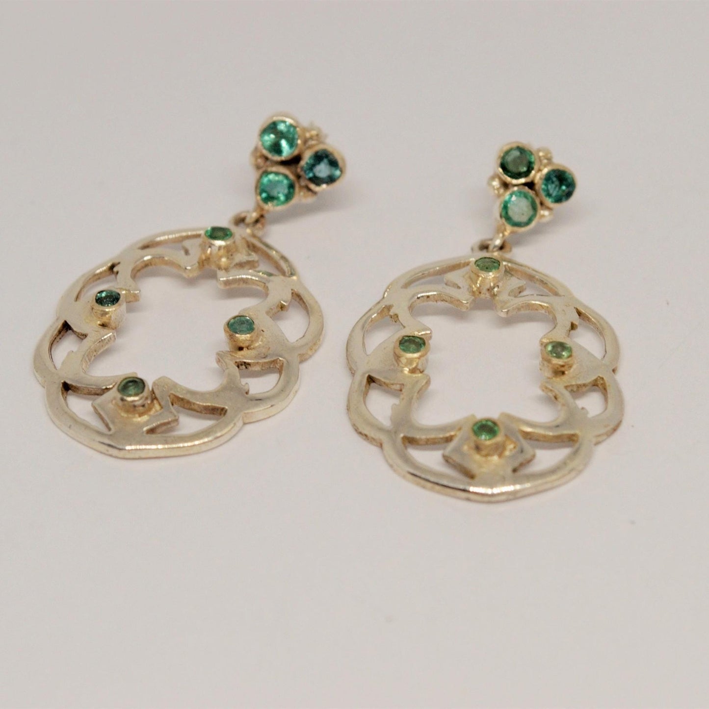 Emerald Earrings, May Birthstone Earrings, Jewelry Trends, Green Stone Earrings Dangle, Statement Earrings, Gifts For Her