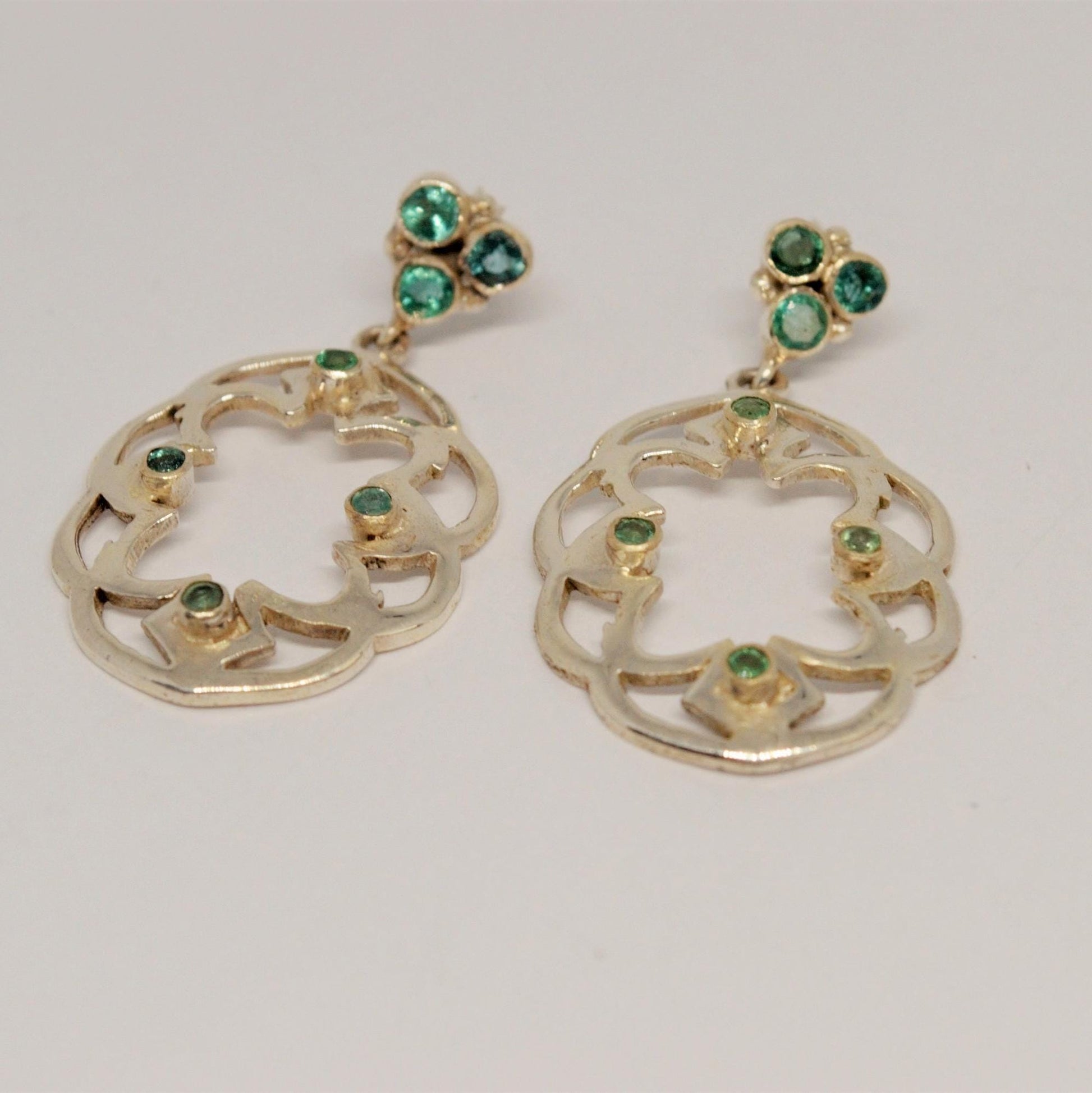 Emerald Earrings, May Birthstone Earrings, Jewelry Trends, Green Stone Earrings Dangle, Statement Earrings, Gifts For Her