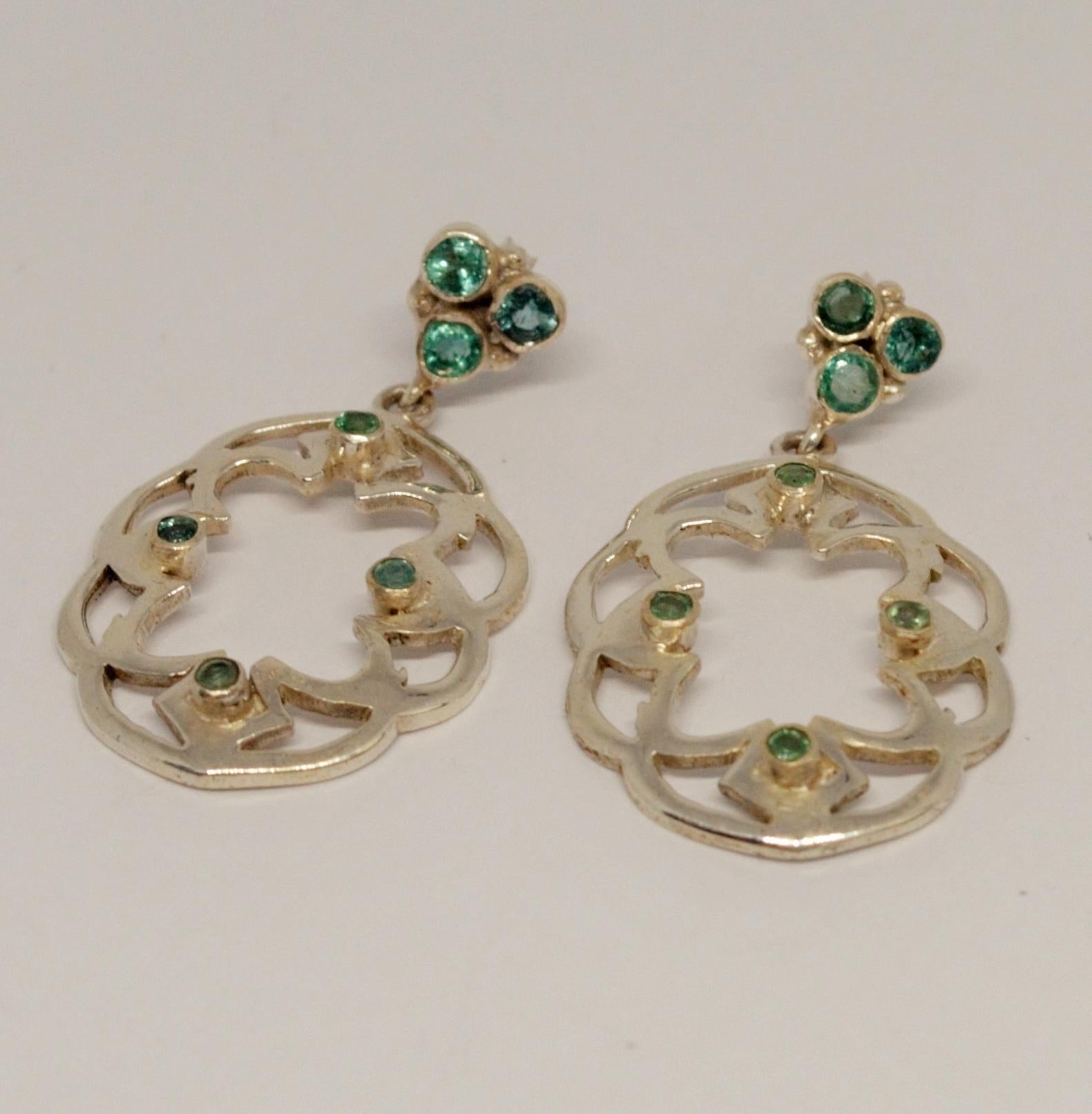 Emerald Earrings, May Birthstone Earrings, Jewelry Trends, Green Stone Earrings Dangle, Statement Earrings, Gifts For Her