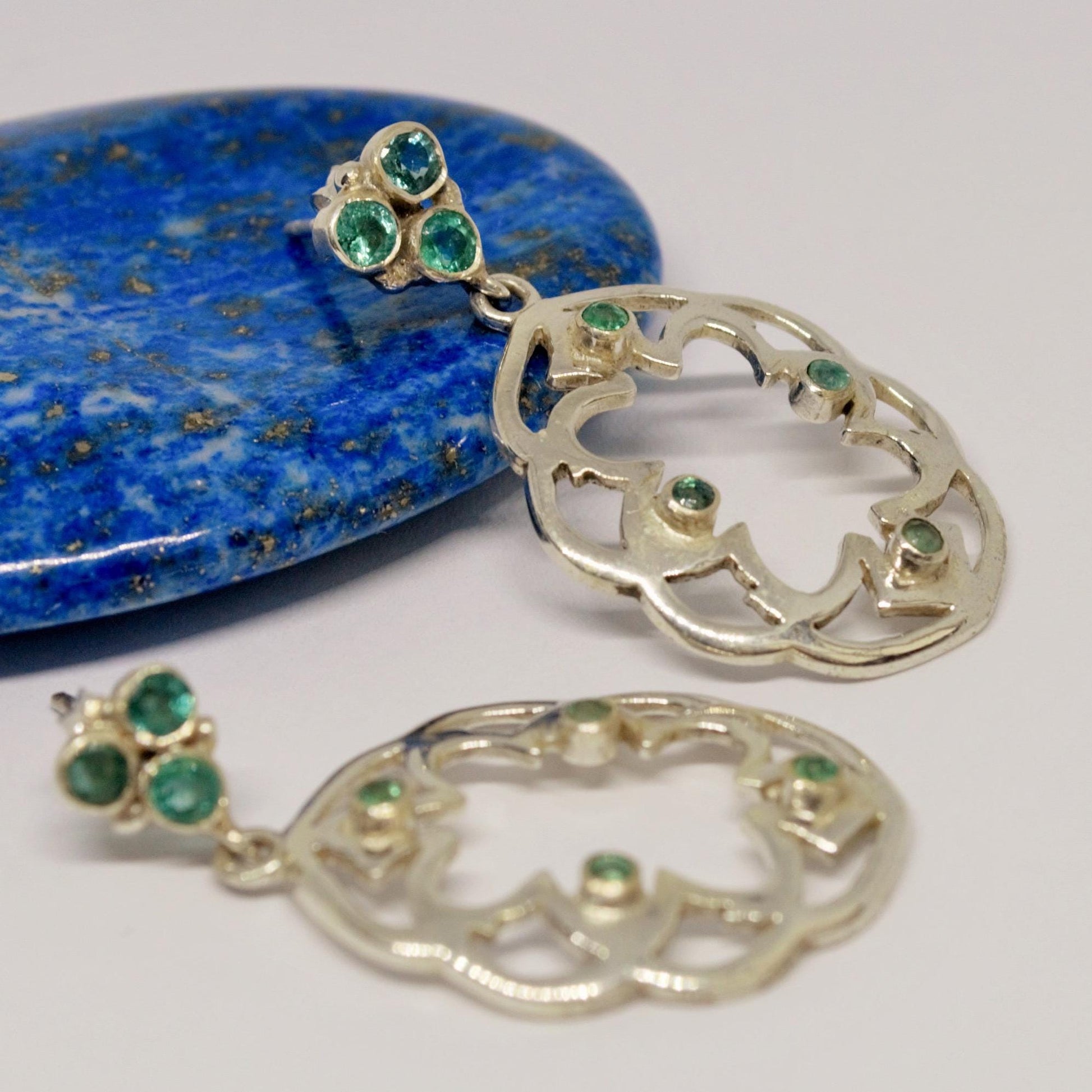 Emerald Earrings, May Birthstone Earrings, Jewelry Trends, Green Stone Earrings Dangle, Statement Earrings, Gifts For Her