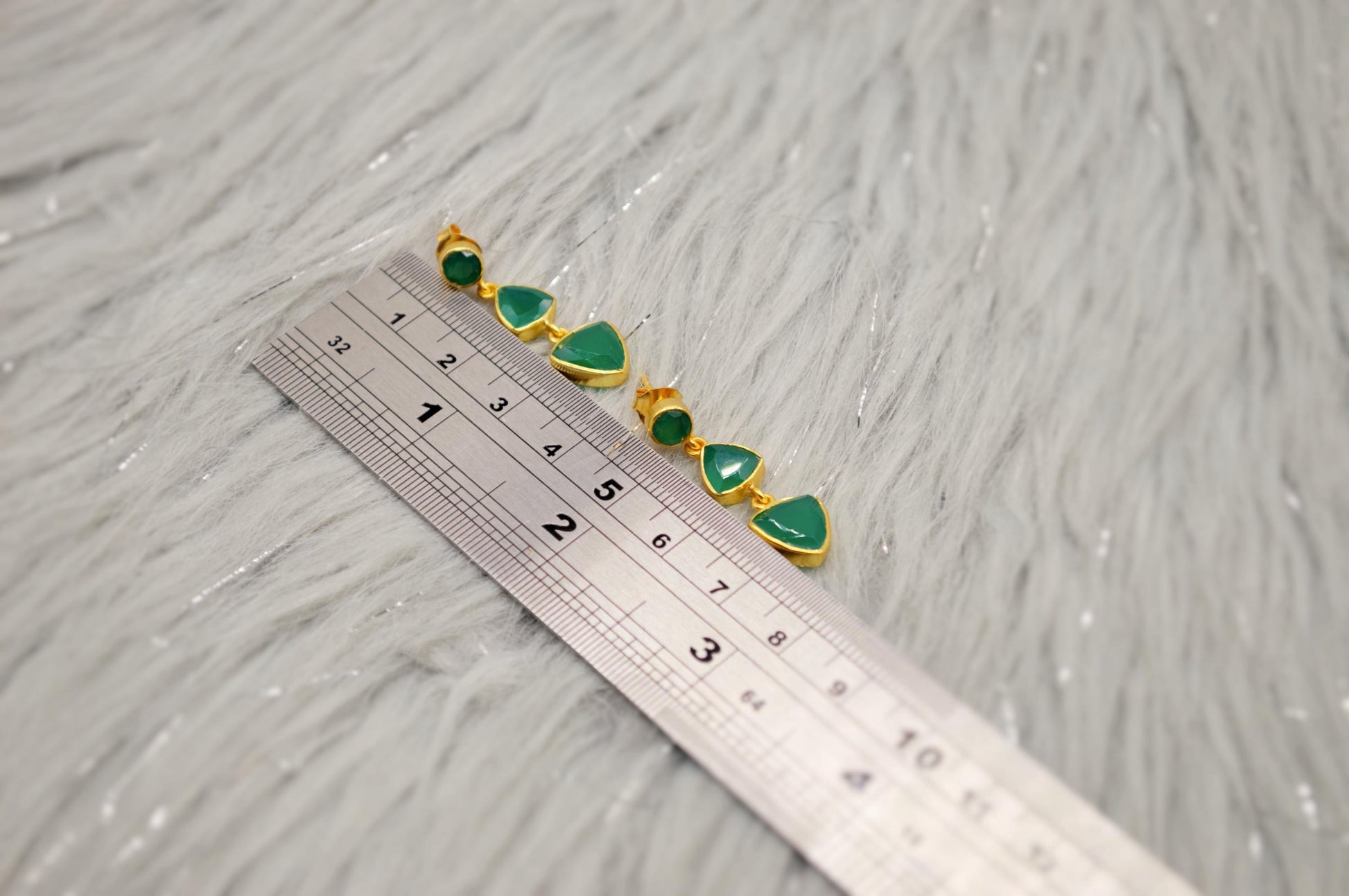Green Onyx Sterling Silver Earrings, Statement Dangle Drops, Green Onyx Jewelry, Gemstone Earrings, Gifts For Her