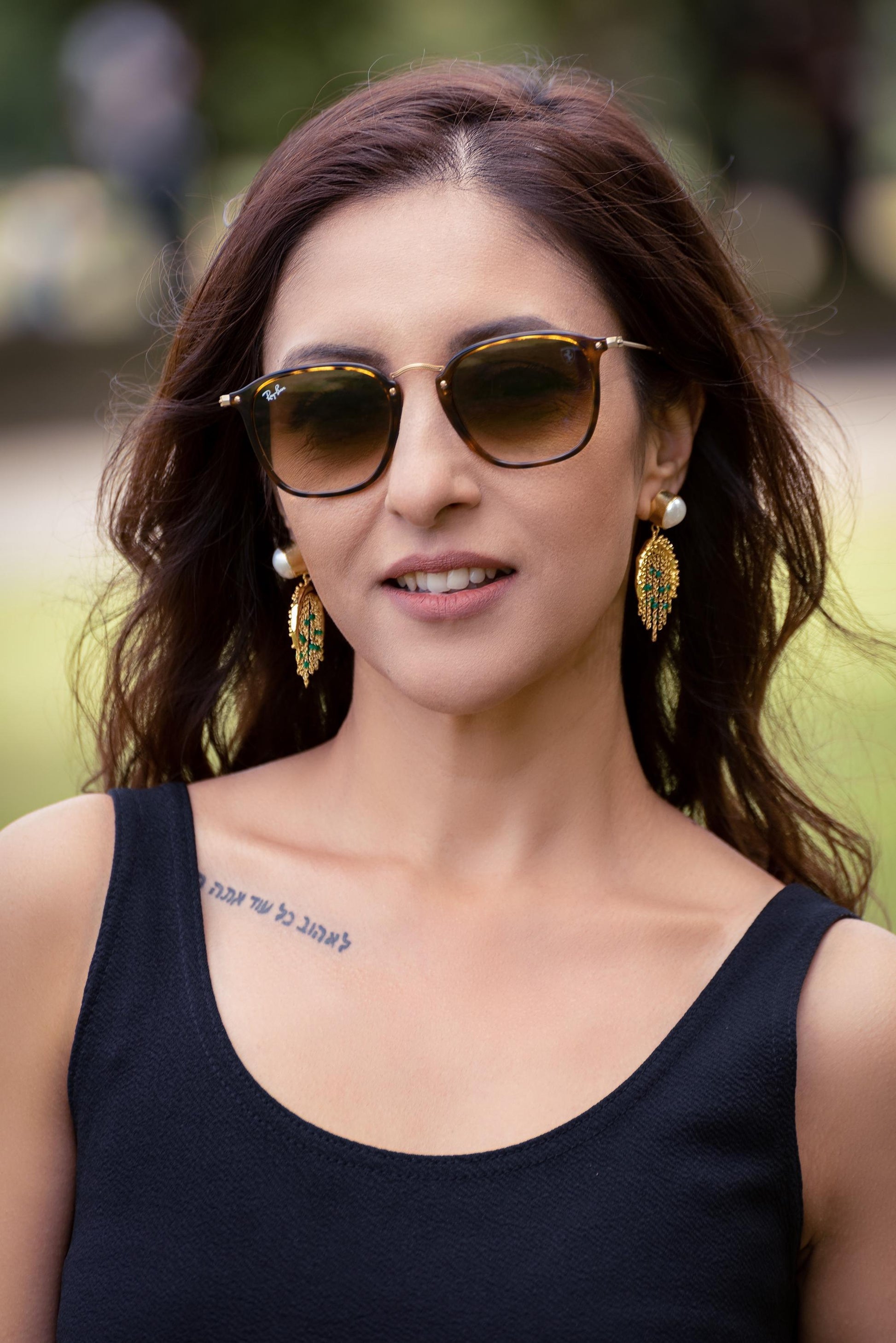 Black Onyx Pearl Sterling Silver Earrings: Beaded Jhumka Drop, June Birthstone