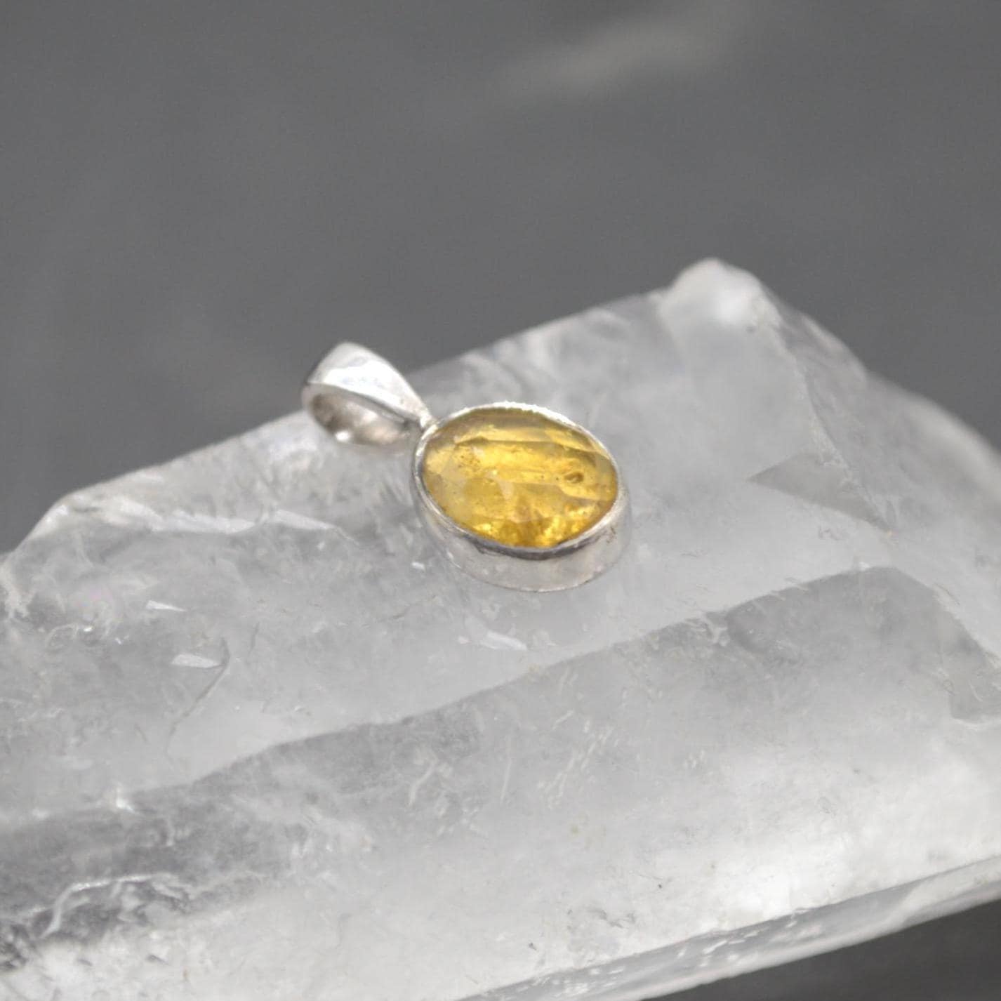 Pink Green Tourmaline Pendant: Sterling Silver, October Birthstone Necklace