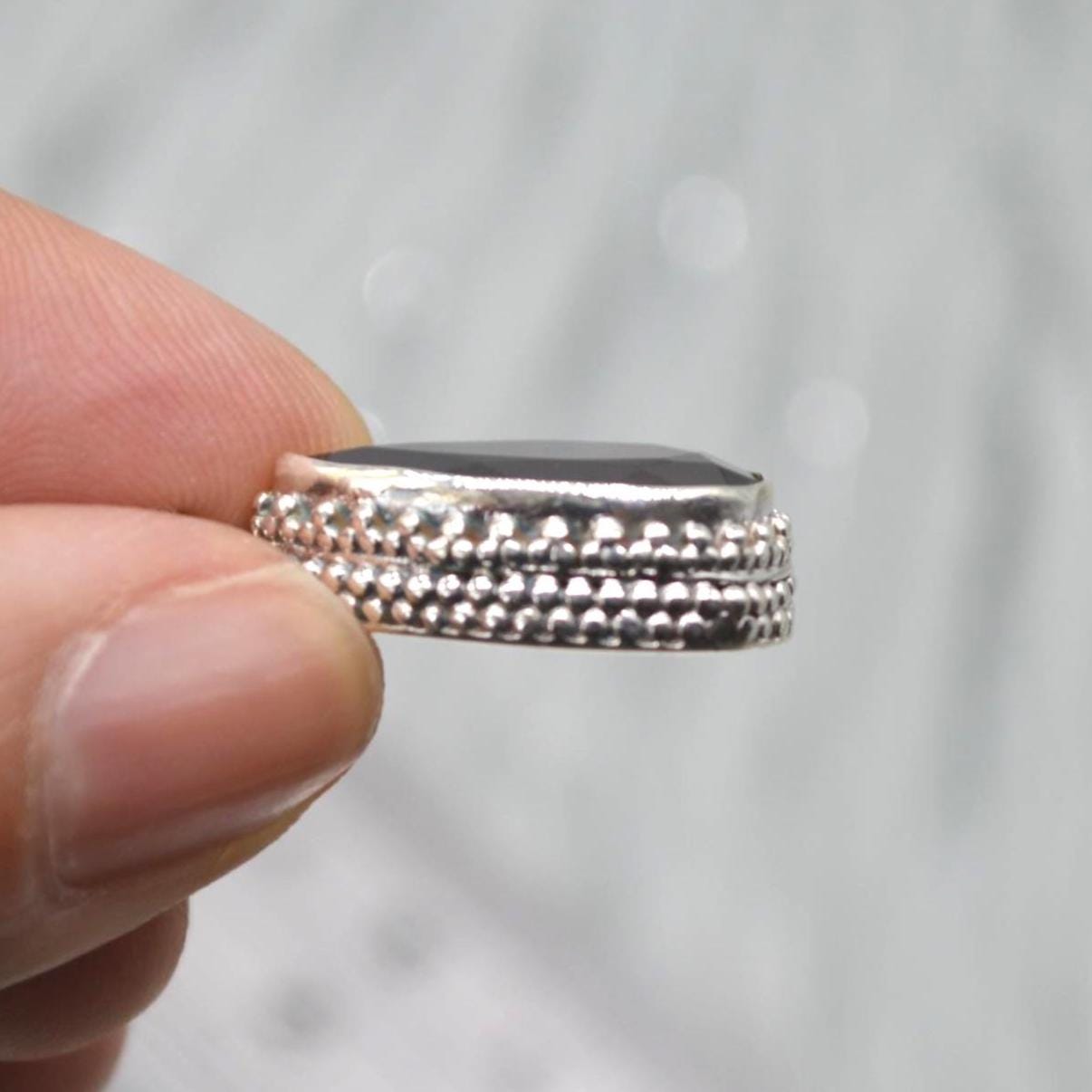 Red Garnet Teardrop Pendant Necklace: Sterling Silver