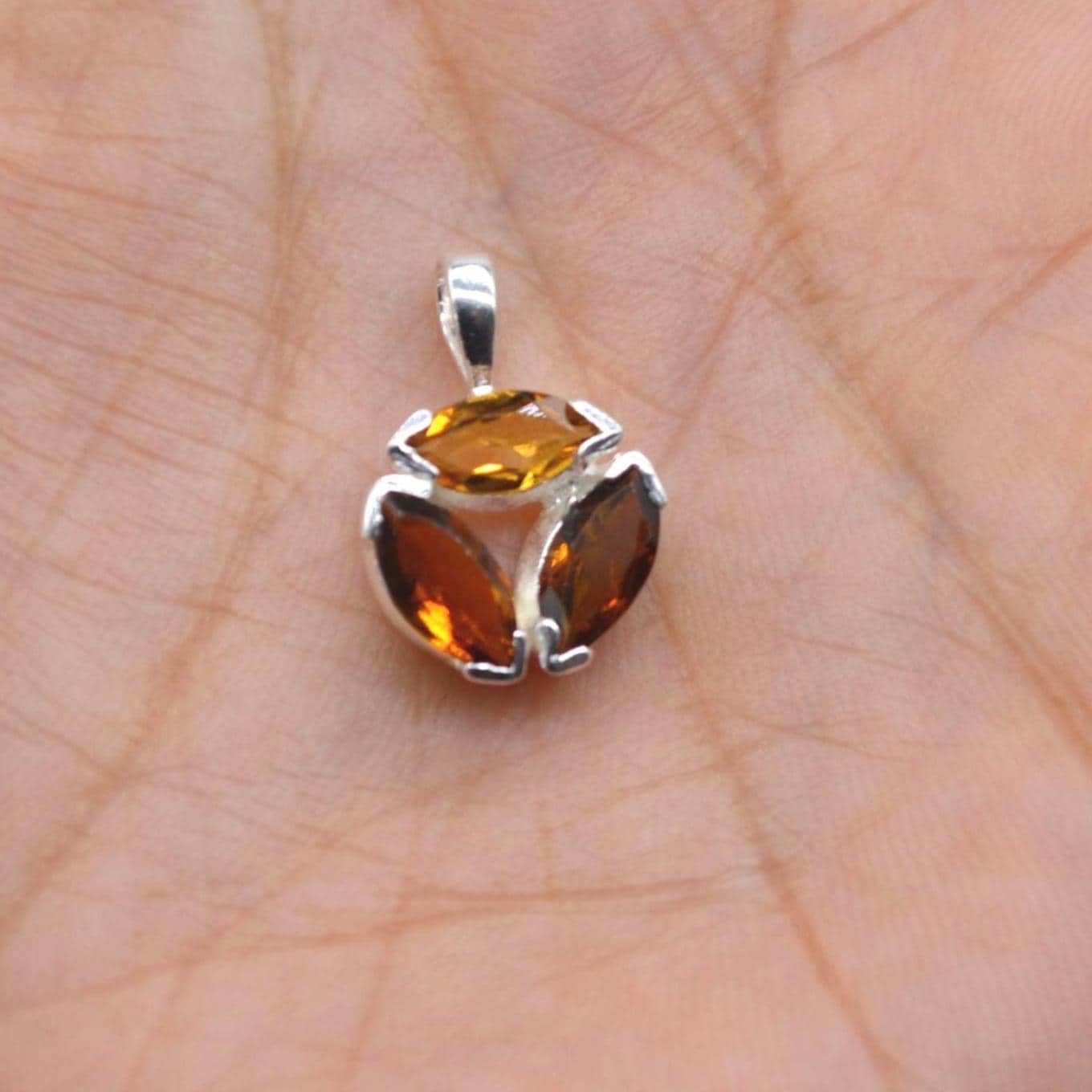 Pink Green Mixed Tourmaline Pendant: Sterling Silver, October Birthstone Necklace