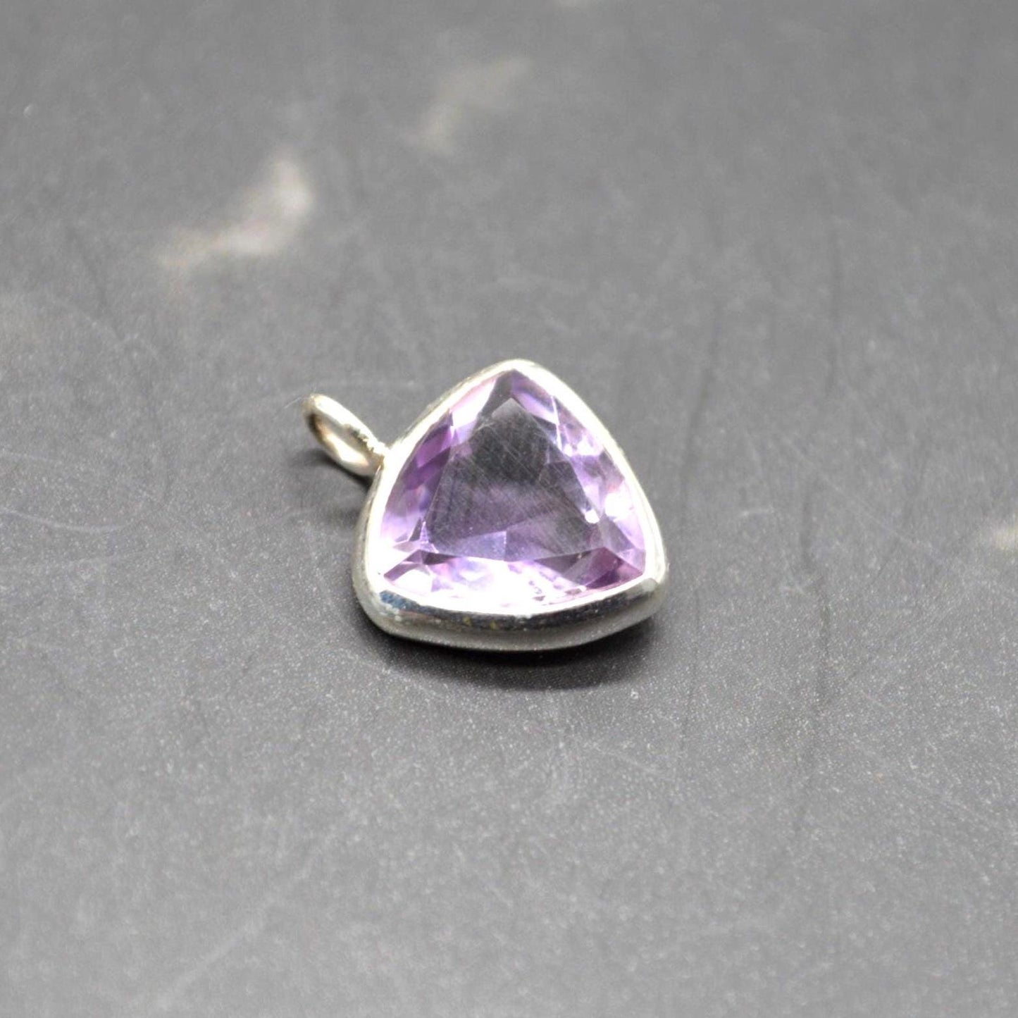 Amethyst Pendant Necklace: Sterling Silver, February Birthstone, Purple Gemstone Jewelry