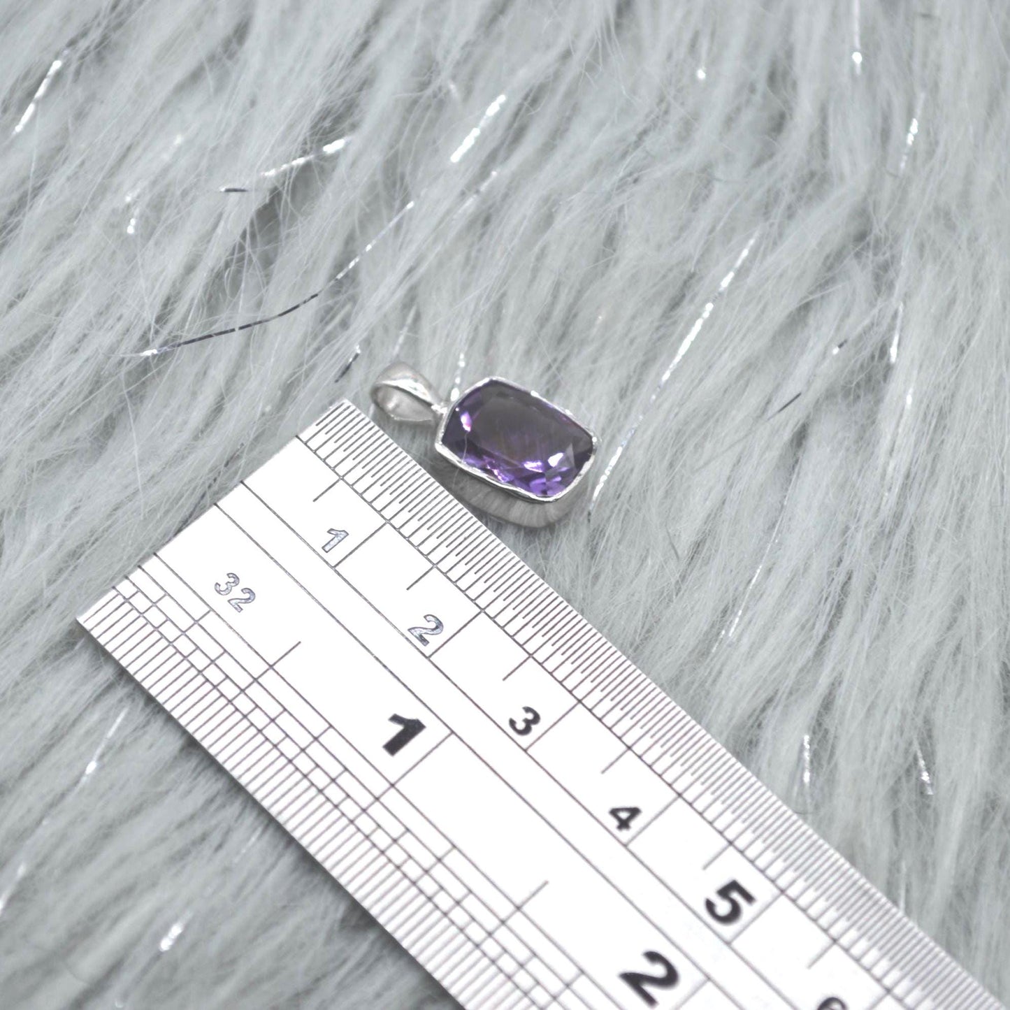 Amethyst Pendant Necklace: Sterling Silver, February Birthstone, Purple Gemstone Jewelry