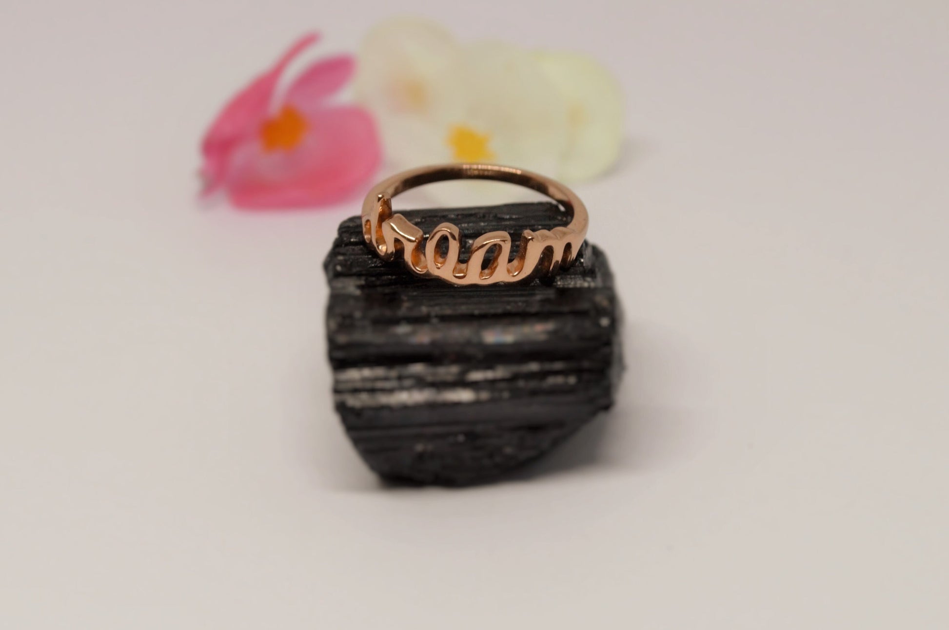 Rose Gold Ring, 925 Silver, Sterling Silver Ring, Dream Ring, UK Size L 1/2, Gift For Her, Birthday Gifts, Name Ring