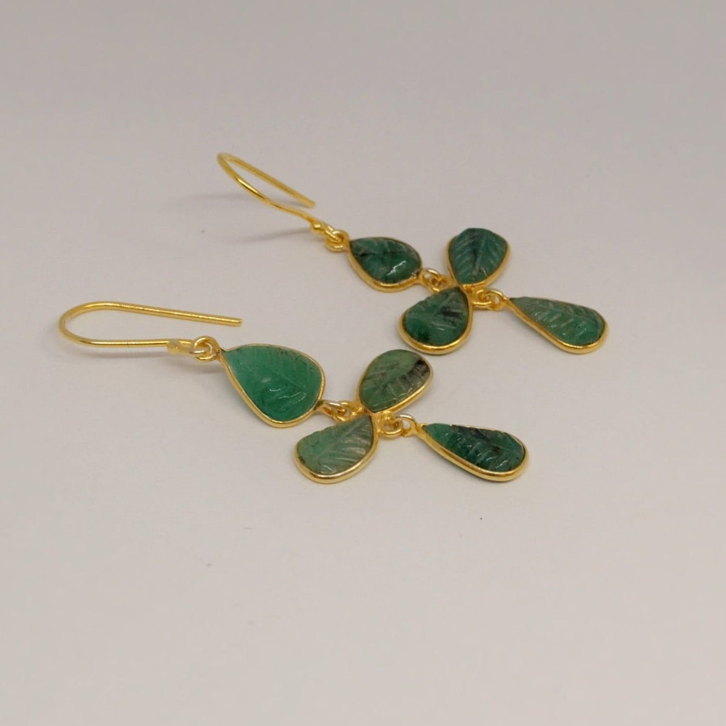 Emerald Earrings, Gold Earrings, Sterling Silver Earrings, May Birthstone, Green Earrings, Gifts For Her